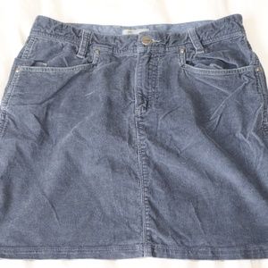 Corduroy Skirt - Navy Blue